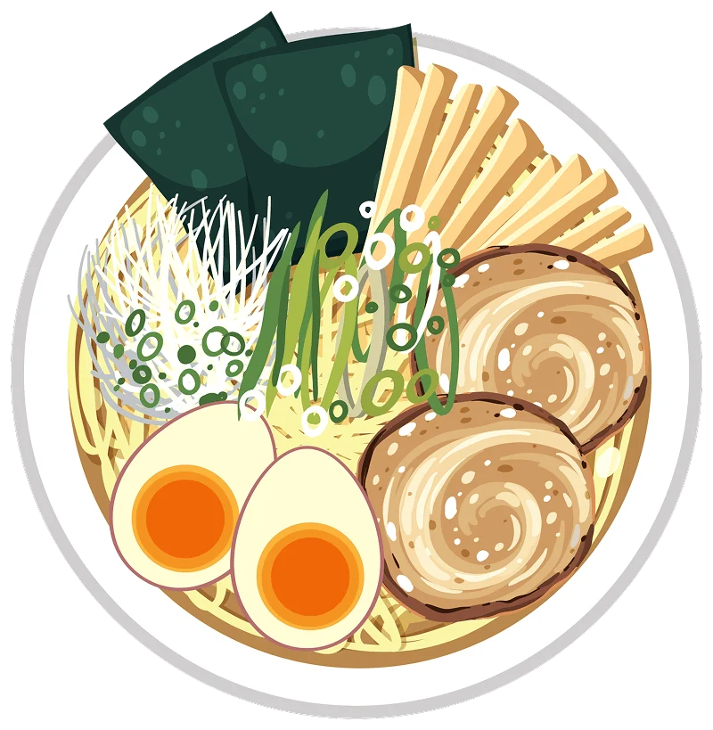Japanese ramen bowl